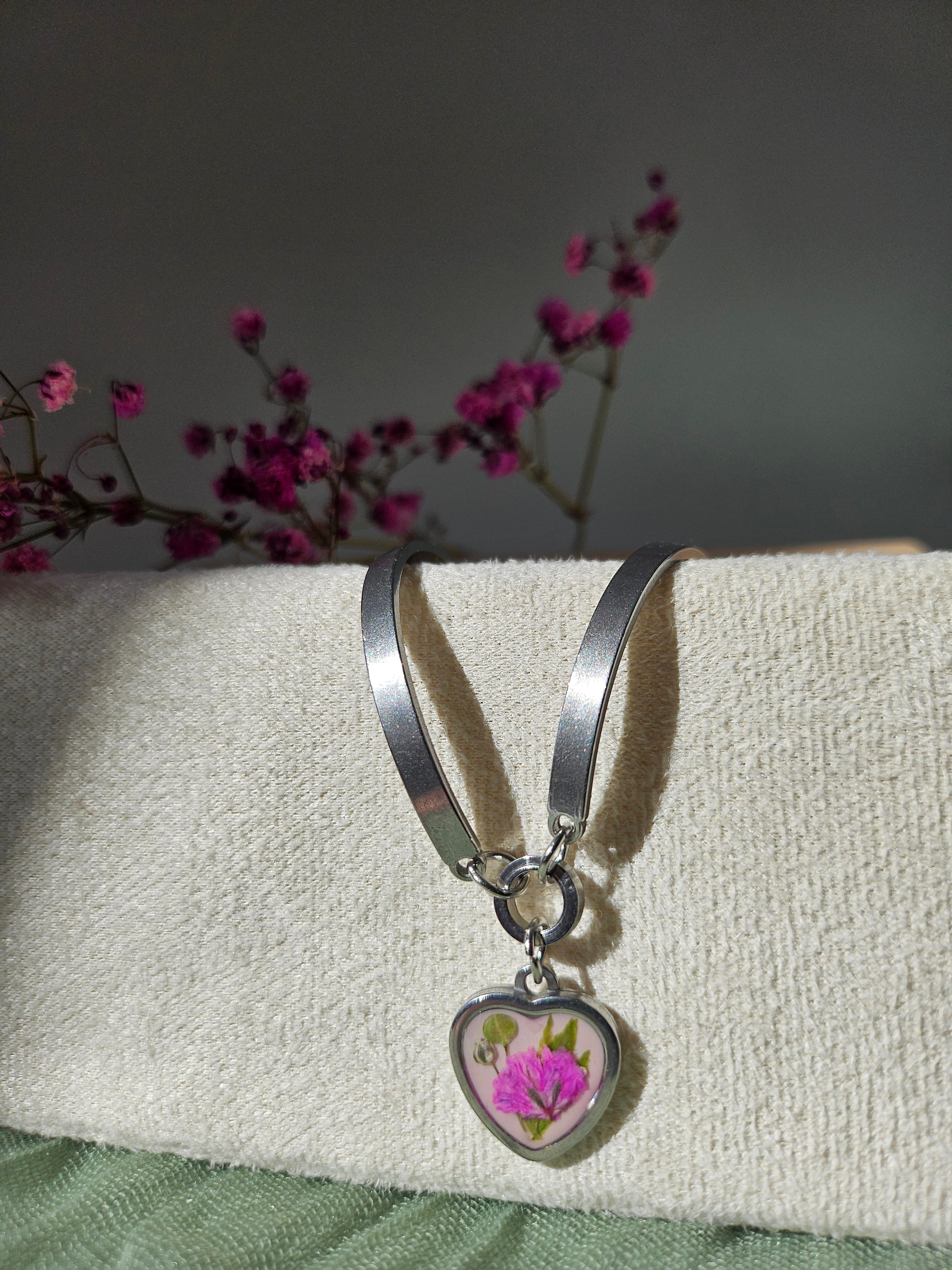 Blush Bloom Heart Bracelet