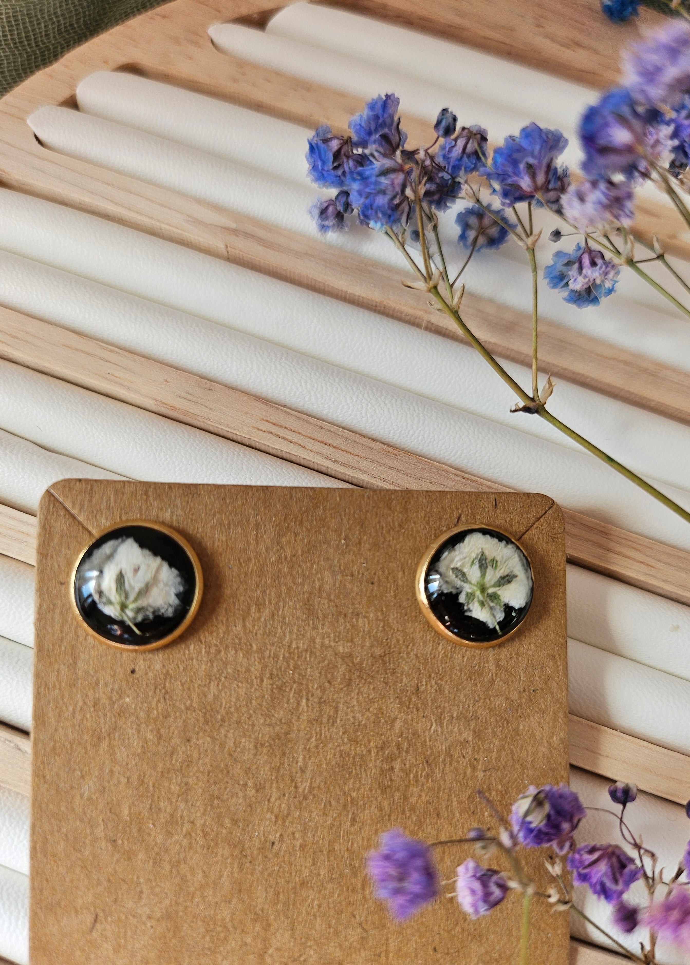 White Baby’s Breath Earrings
