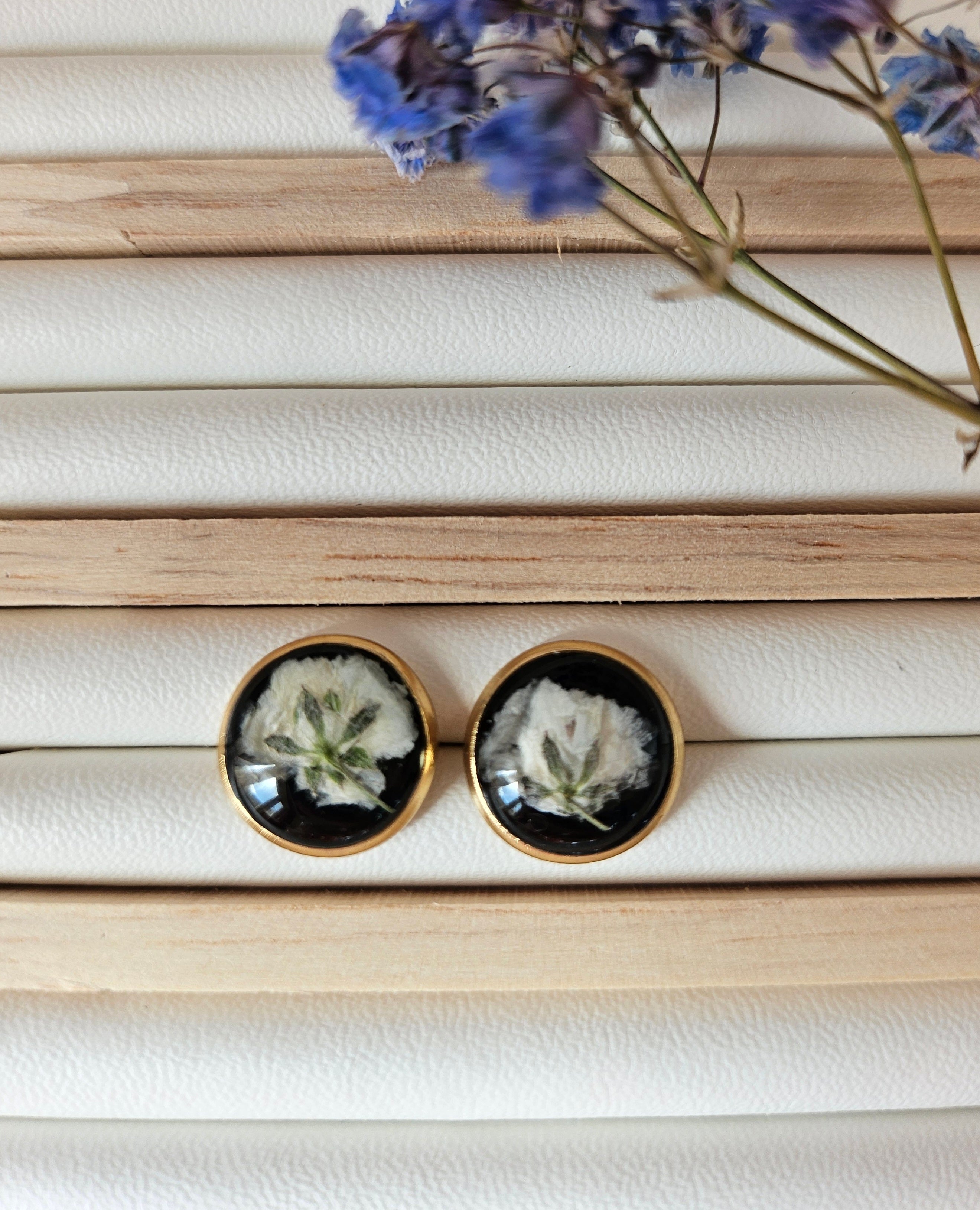 White Baby’s Breath Earrings