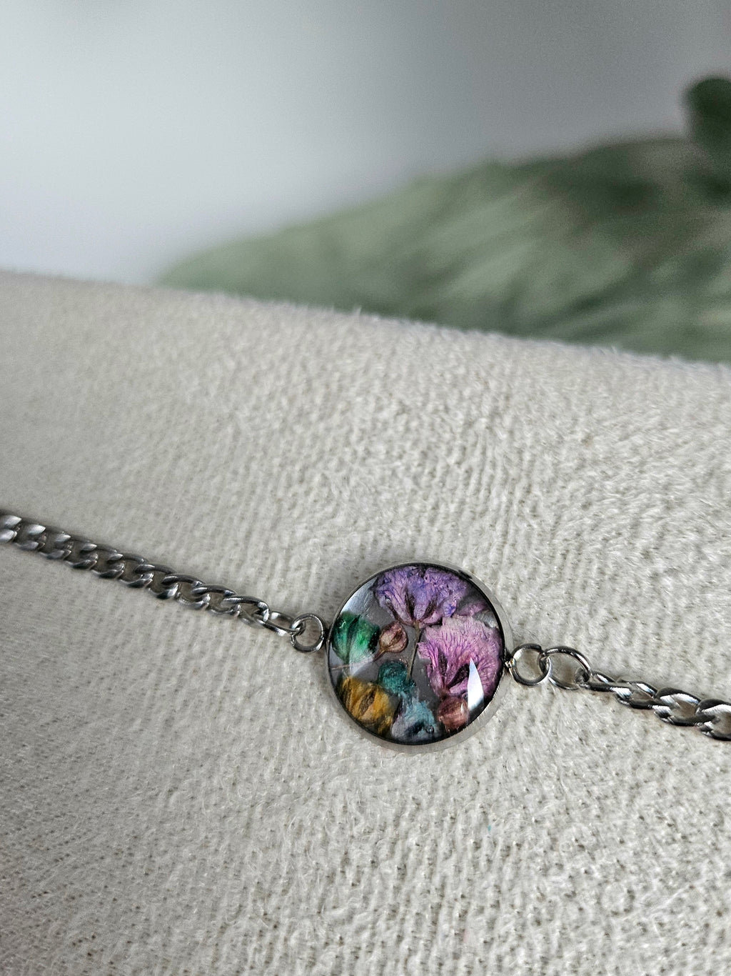 Pastel Meadow Baby’s Breath Bracelet