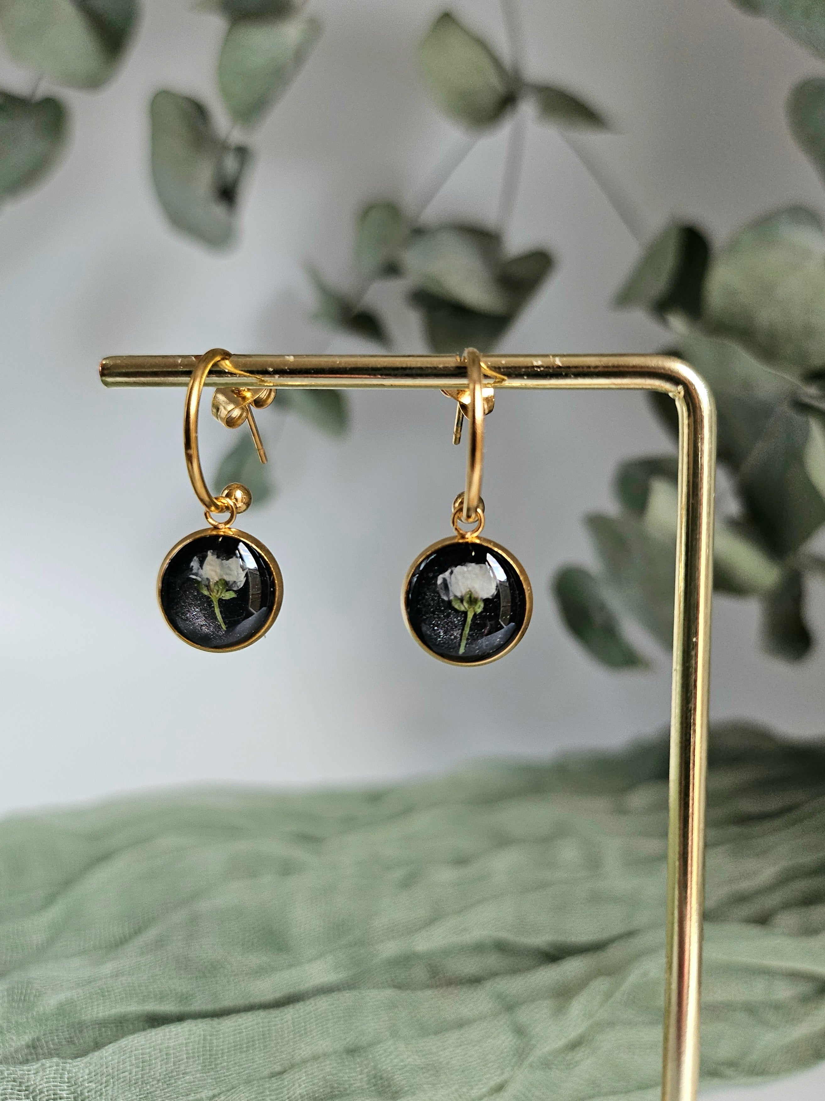 Midnight Sweet Alyssum Earrings