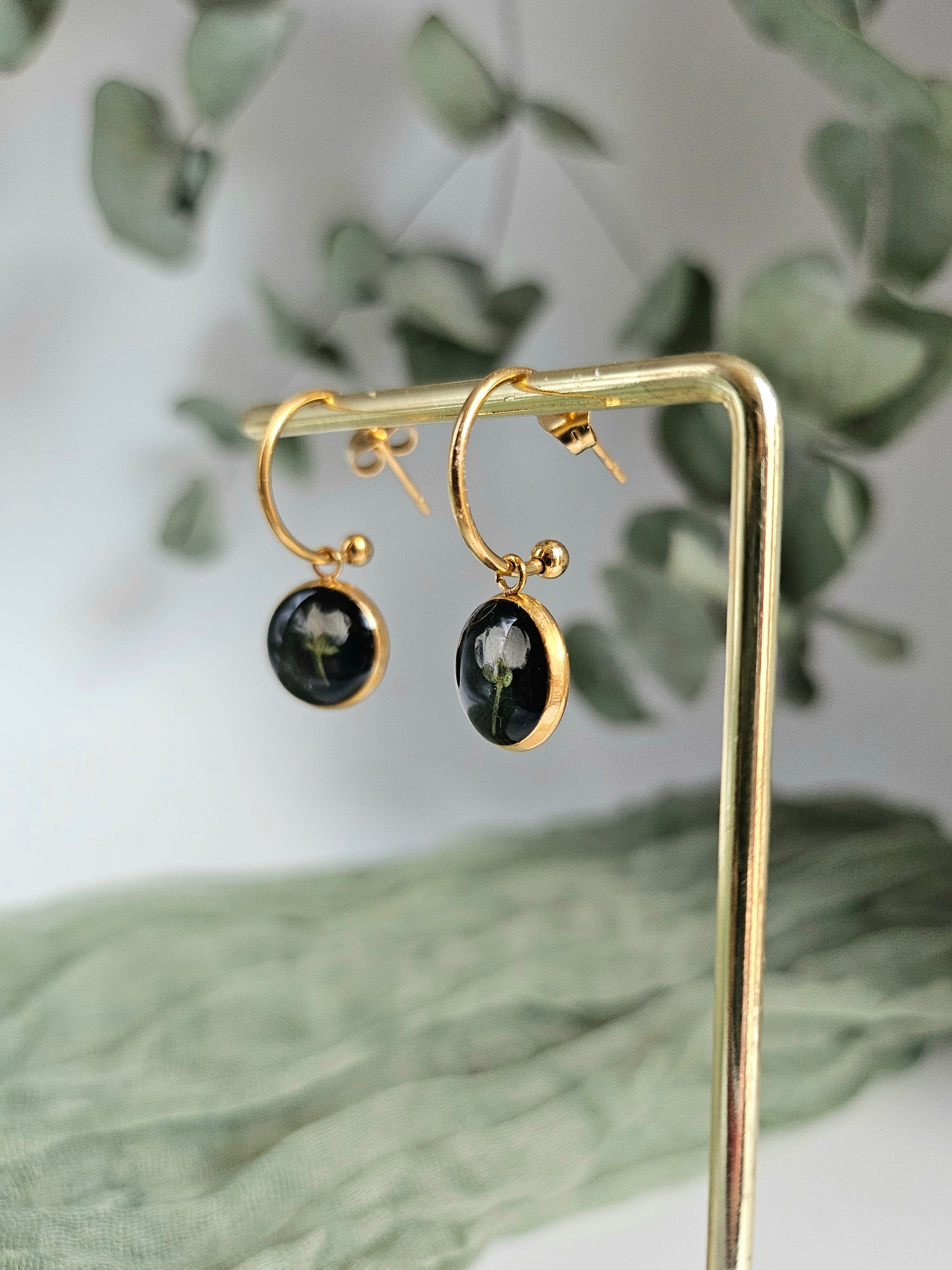 Midnight Sweet Alyssum Earrings