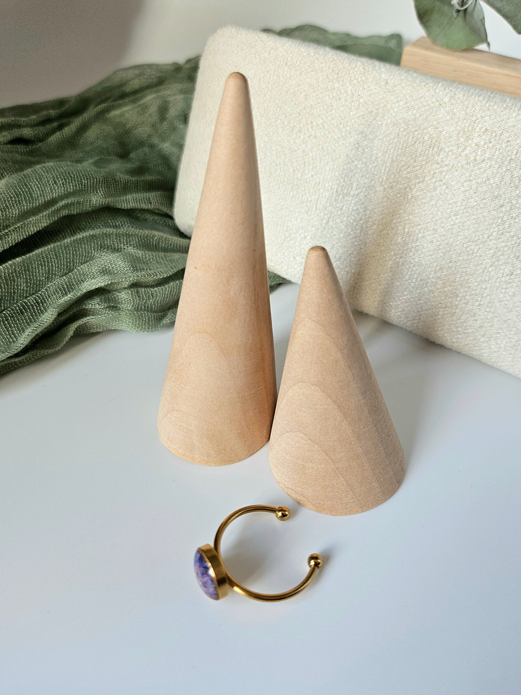 Gold Purple Baby’s Breath Ring