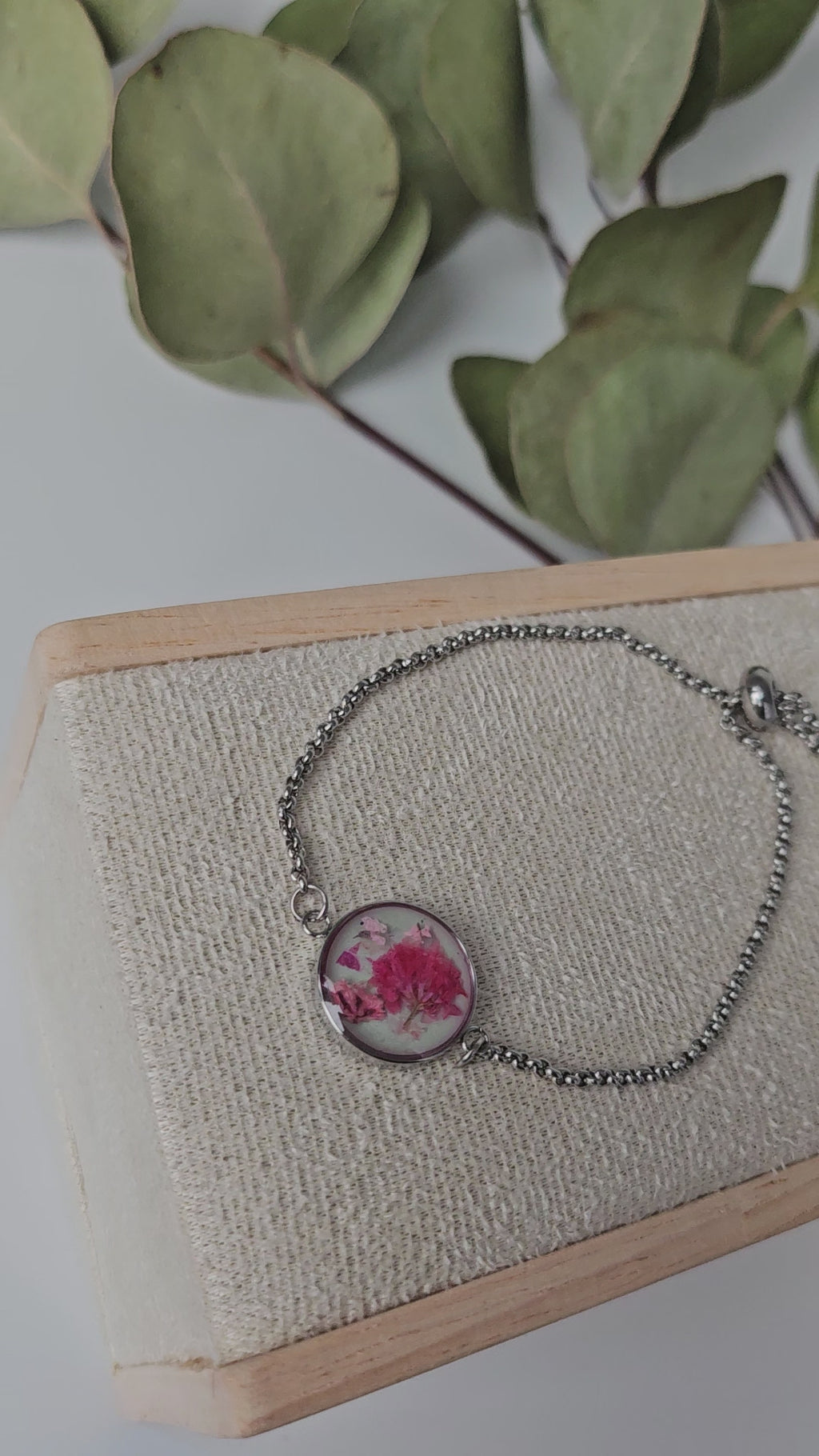 Blue Sky and Meadow Flower Bracelet