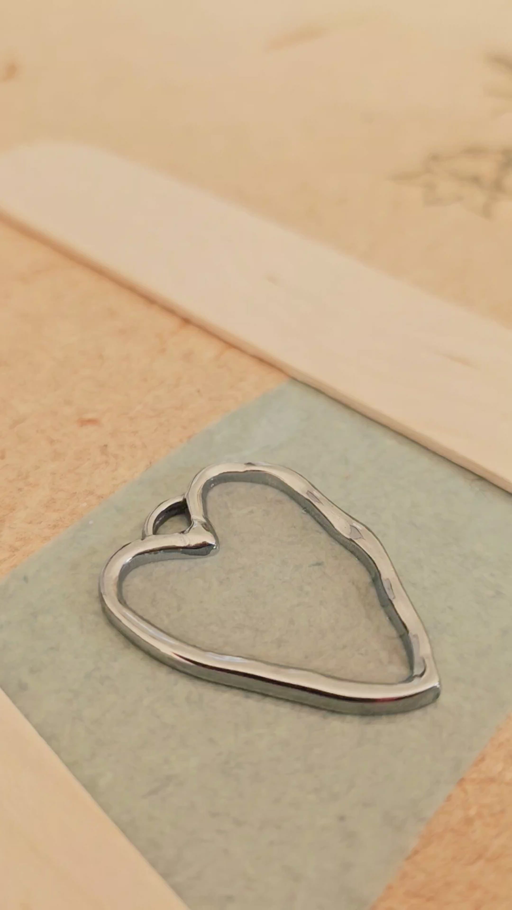 Pink Bloom Heart Necklace