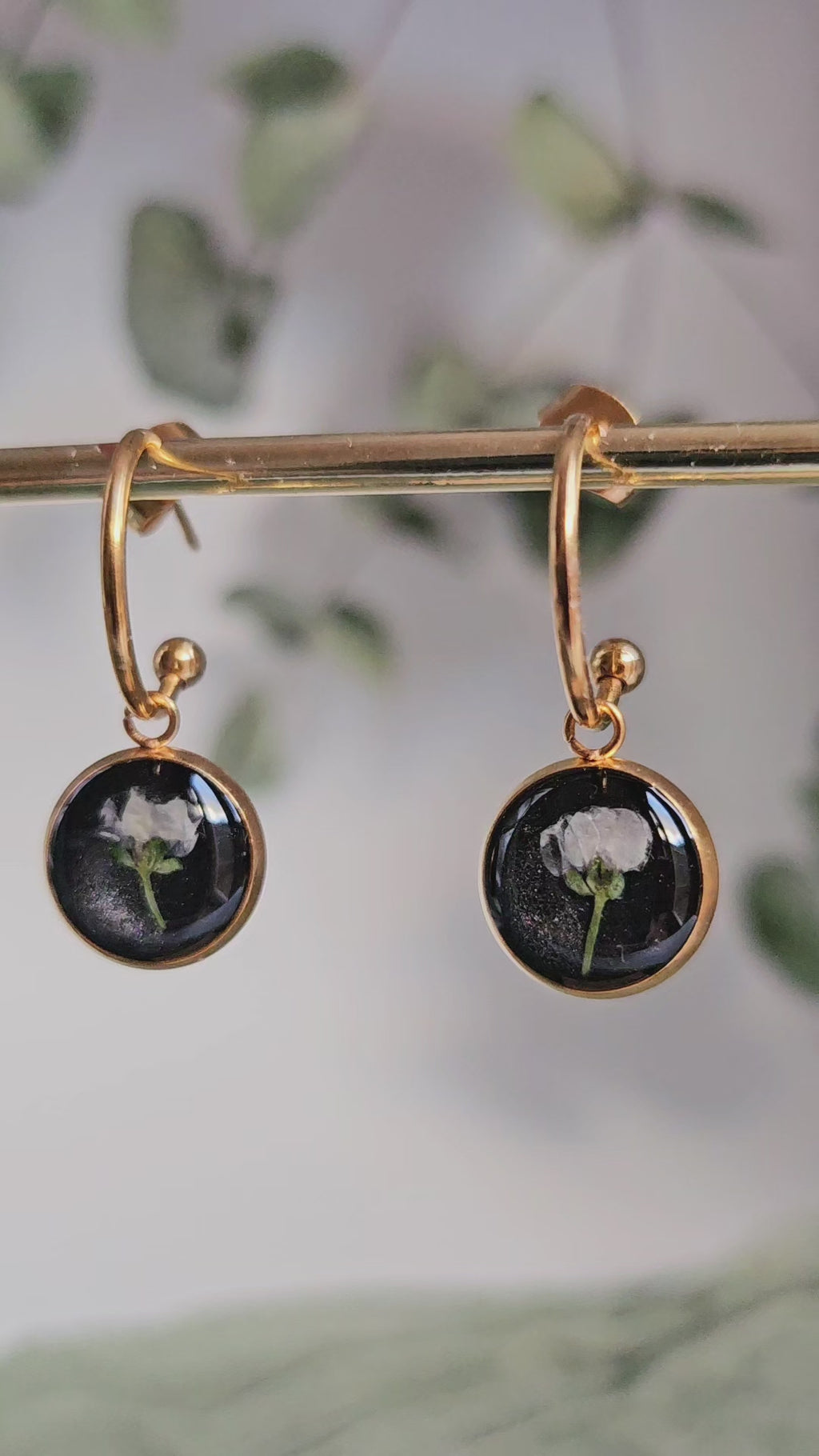 Midnight Sweet Alyssum Earrings