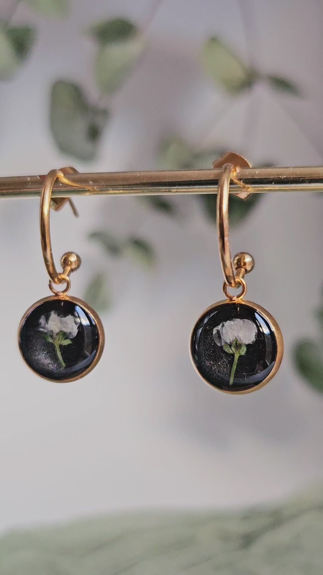 Midnight Sweet Alyssum Earrings
