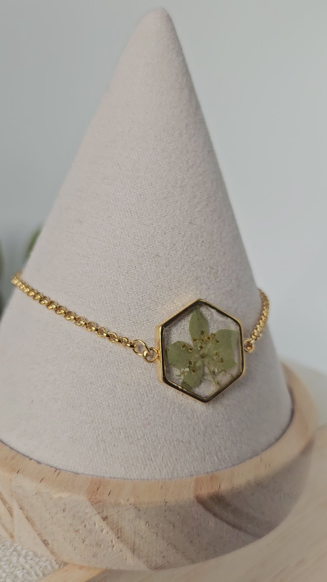 Hound's Ear Hexagon Bracelet