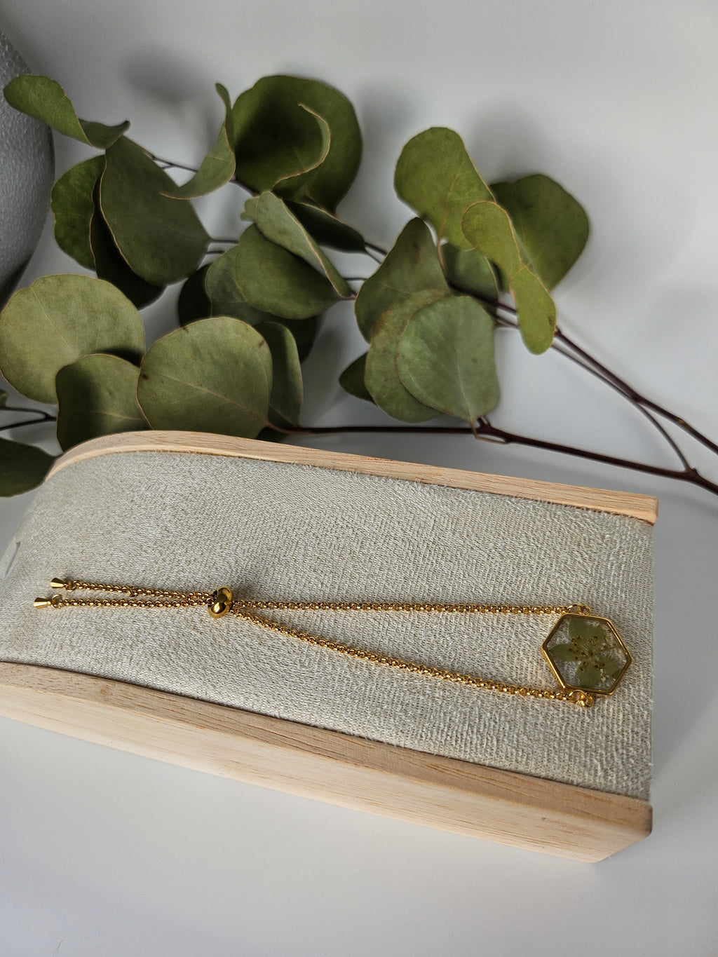 Hound's Ear Hexagon Bracelet