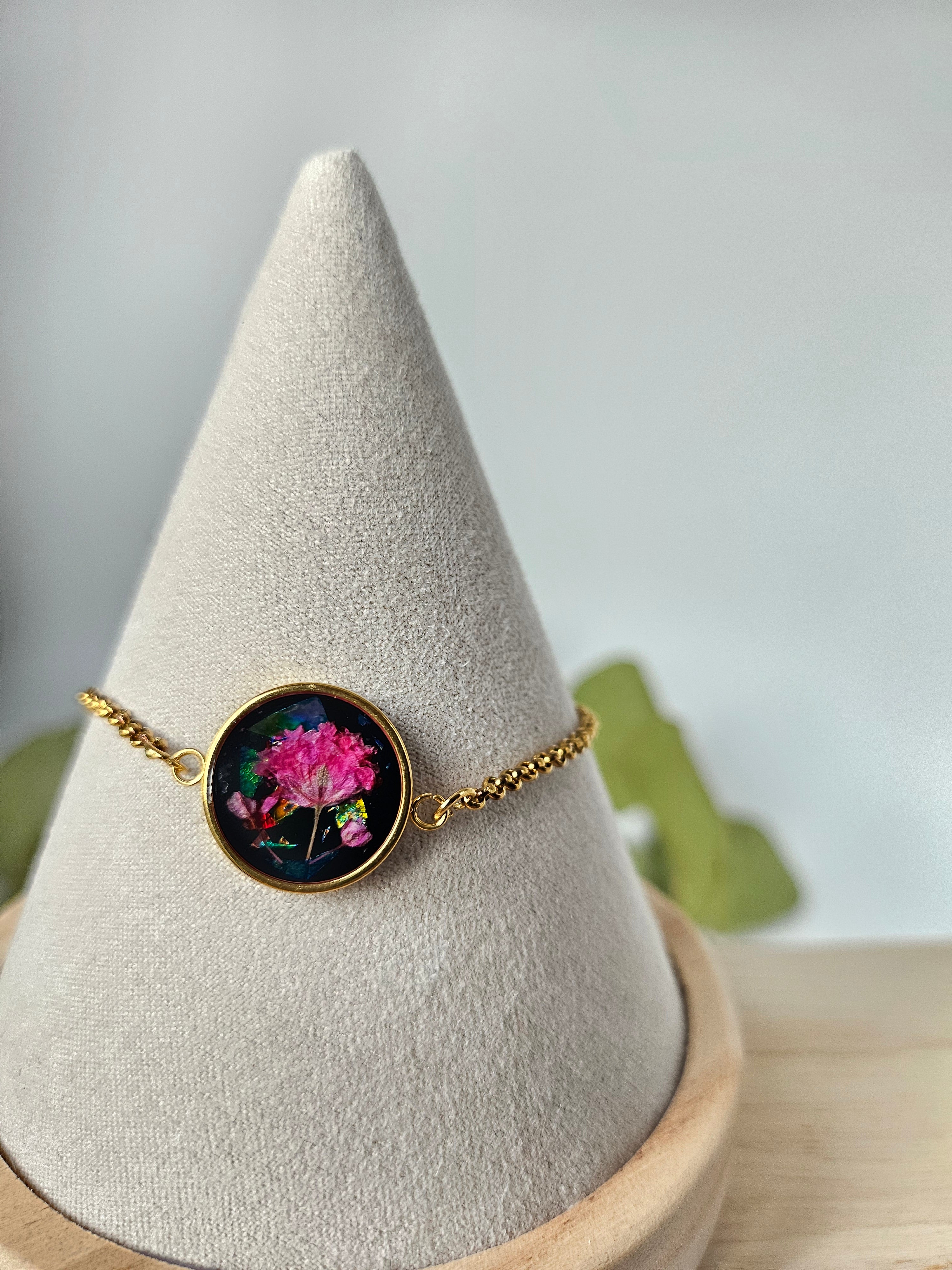 Midnight Petal Glow Bracelet